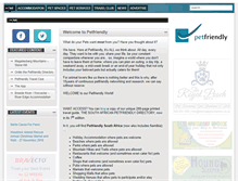 Tablet Screenshot of petfriendly.co.za